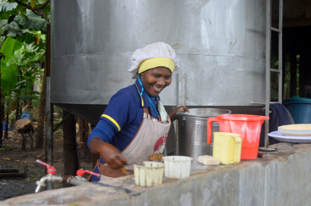 Since Arise School first opened its doors, Atuvonikisie (Atu), has been serving healthy and nutritious meals to pupils and staff alike in her role as cook. We well remember seeing Atu at work in those early days. At one point, she was making porridge every day on an open wood fire for the 88 children then in the school, not an easy task, especially in the rainy season!